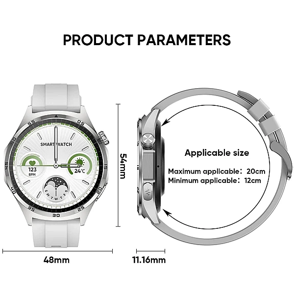 Smartwatch Microwear MT300 – Grey Silicone