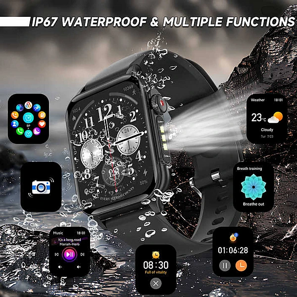 Smartwatch Microwear P6 Max – Black Steel Smartwatch Microwear P6 Max – Black Steel