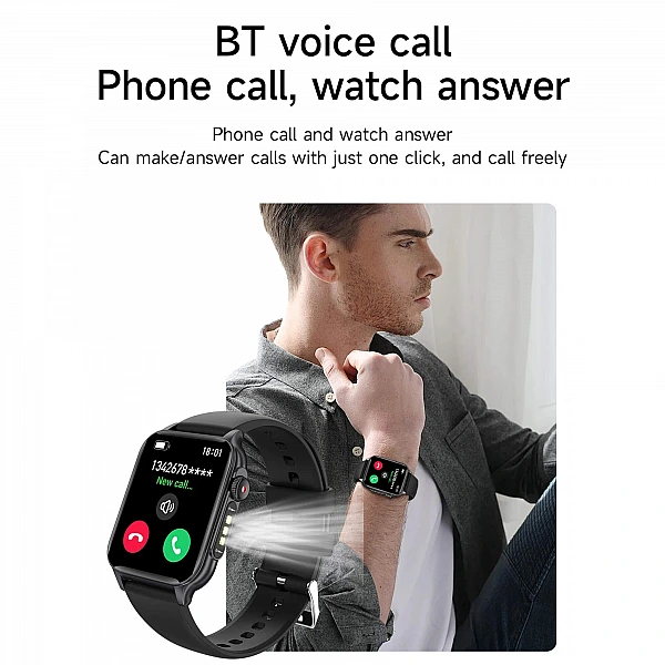 Smartwatch Microwear P6 Max – Black Steel Smartwatch Microwear P6 Max – Black Steel