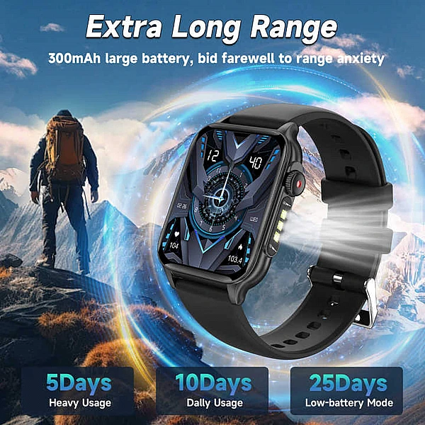 Smartwatch Microwear P6 Max – Black Steel Smartwatch Microwear P6 Max – Black Steel