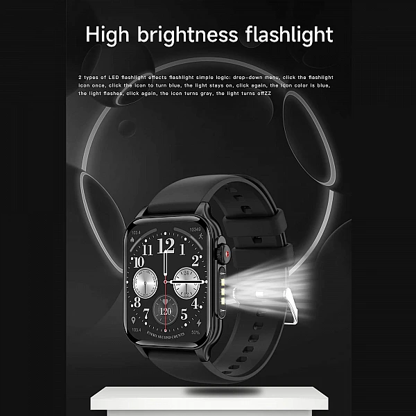 Smartwatch Microwear P6 Max – Black Steel Smartwatch Microwear P6 Max – Black Steel