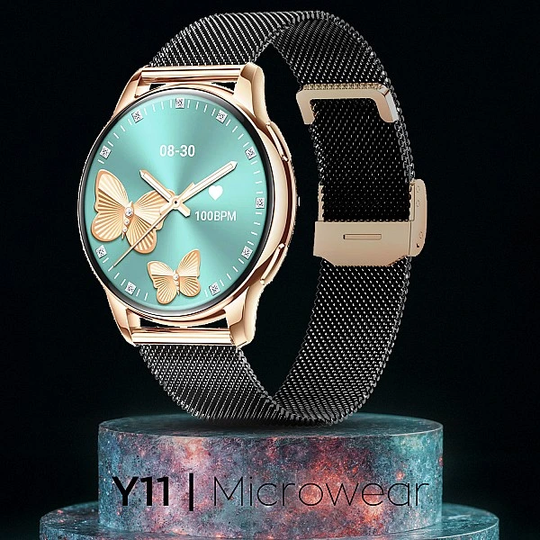 Smartwatch Microwear Y11 – Black Steel