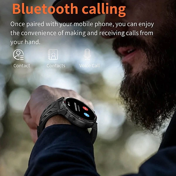 Smartwatch Microwear KC93 – Black Silicone