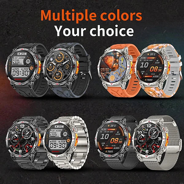 Smartwatch Microwear KC93 – Black Silicone Smartwatch Microwear KC93 – Black Silicone