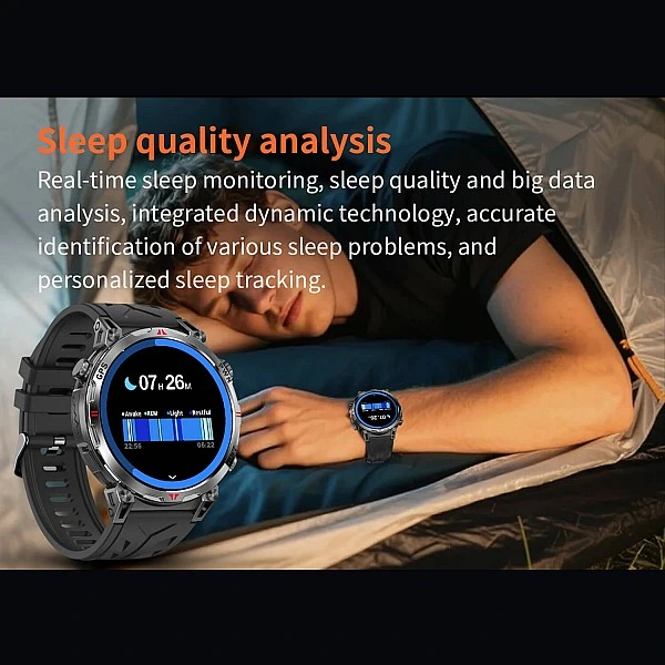 Smartwatch Microwear KC93 – Black Silicone