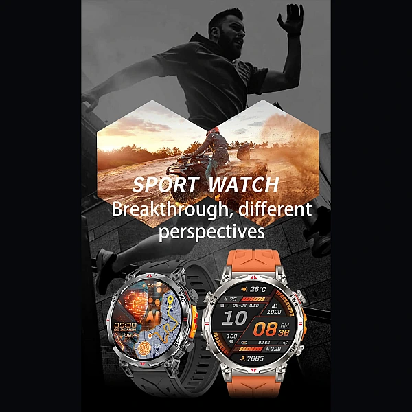 Smartwatch Microwear KC93 – Black Silicone Smartwatch Microwear KC93 – Black Silicone