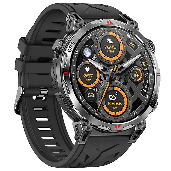 Smartwatch Microwear KC93 – Black Silicone