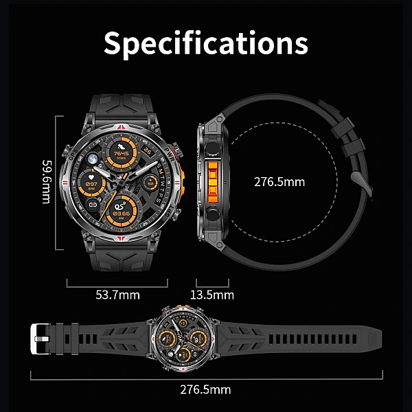 Smartwatch Microwear KC93 - Orange Silicone Smartwatch Microwear KC93 - Orange Silicone