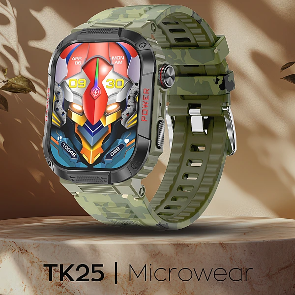Smartwatch Microwear TK25 – Green Camo Smartwatch Microwear TK25 – Green Camo