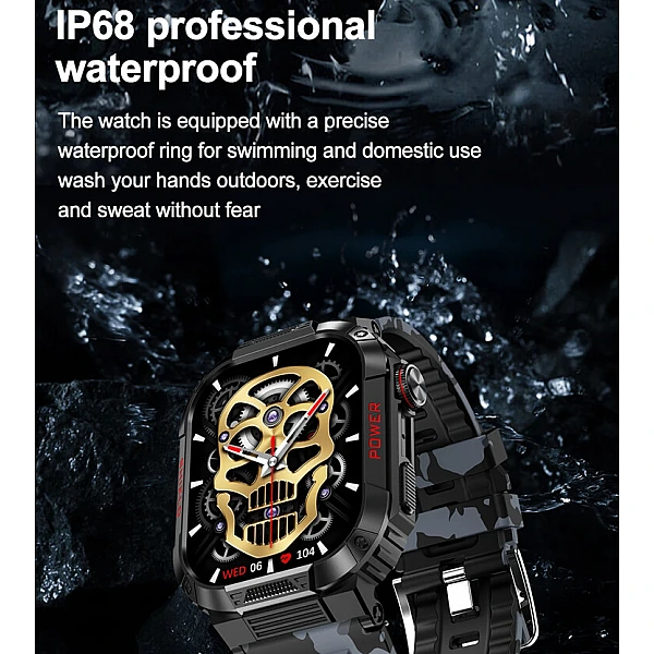 Smartwatch Microwear TK25 – Green Camo Smartwatch Microwear TK25 – Green Camo