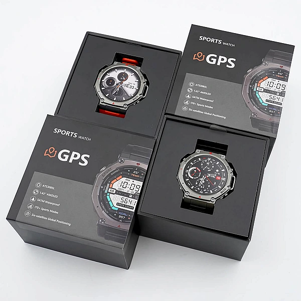 Smartwatch Microwear DM58 GPS – Black Silicone