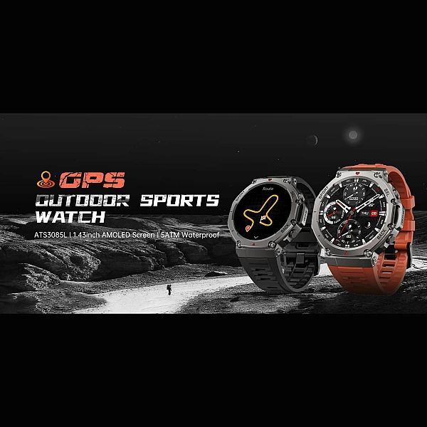 Smartwatch Microwear DM58 GPS – Black Silicone