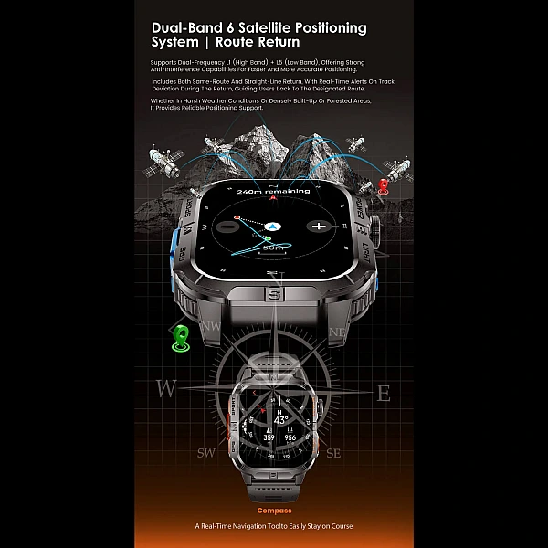 Smartwatch Microwear GTH3 – Black Smartwatch Microwear GTH3 – Black