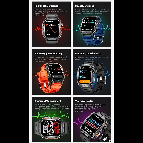 Smartwatch Microwear GTH3 – Black Smartwatch Microwear GTH3 – Black