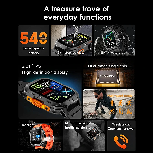 Smartwatch Microwear GTH3 – Black Smartwatch Microwear GTH3 – Black