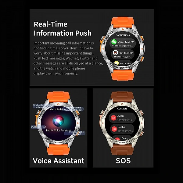 Smartwatch Microwear G100 GPS - Blue