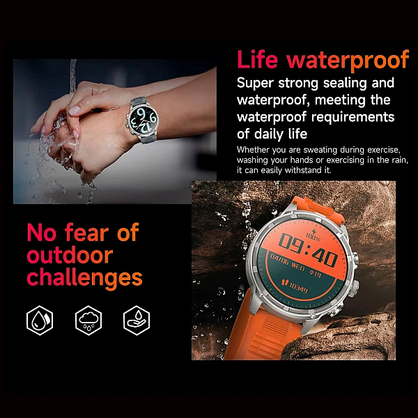 Smartwatch Microwear V99 – Black Steel