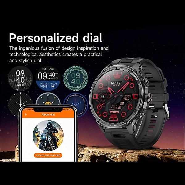 Smartwatch Microwear V99 – Black Steel
