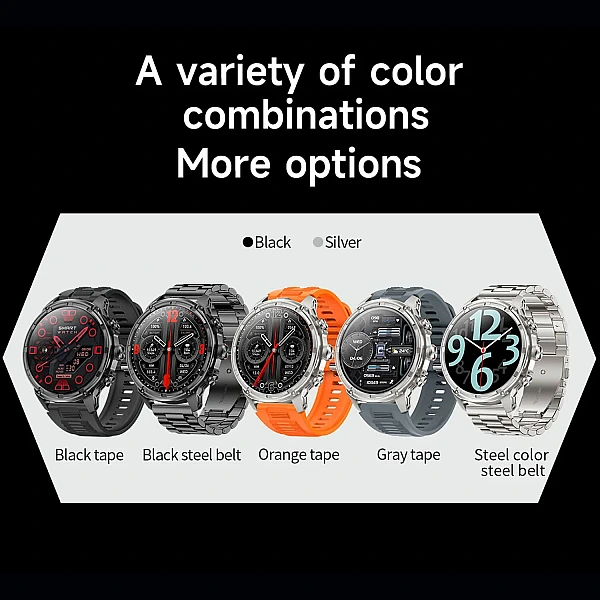 Smartwatch Microwear V99 – Black Steel