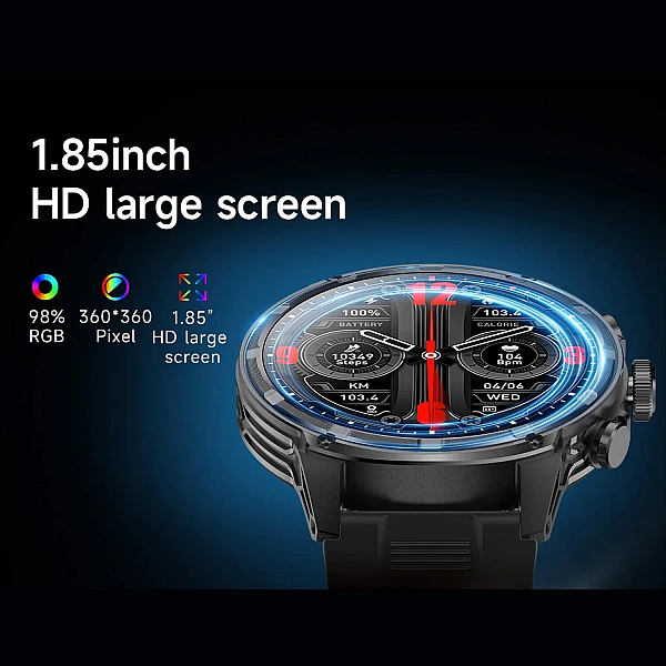 Smartwatch Microwear V99 – Black Steel