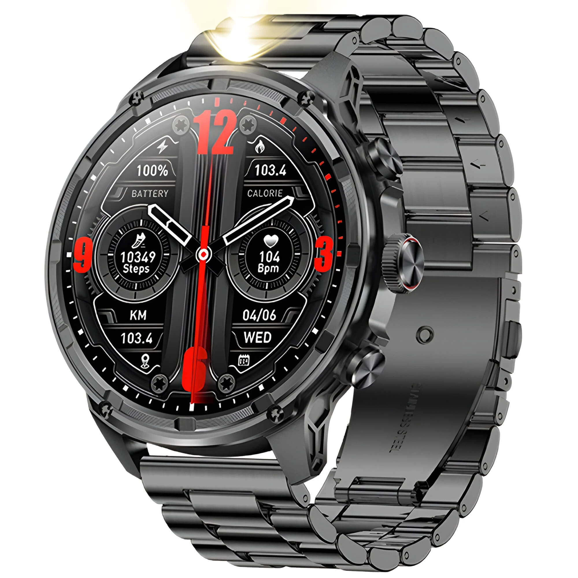 Smartwatch Microwear V99 – Black Steel Smartwatch Microwear V99 – Black Steel