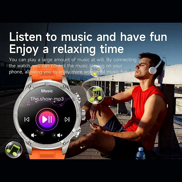 Smartwatch Microwear V99 – Silver Steel