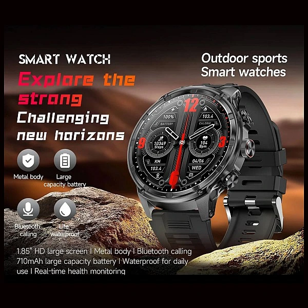 Smartwatch Microwear V99 – Silver Steel