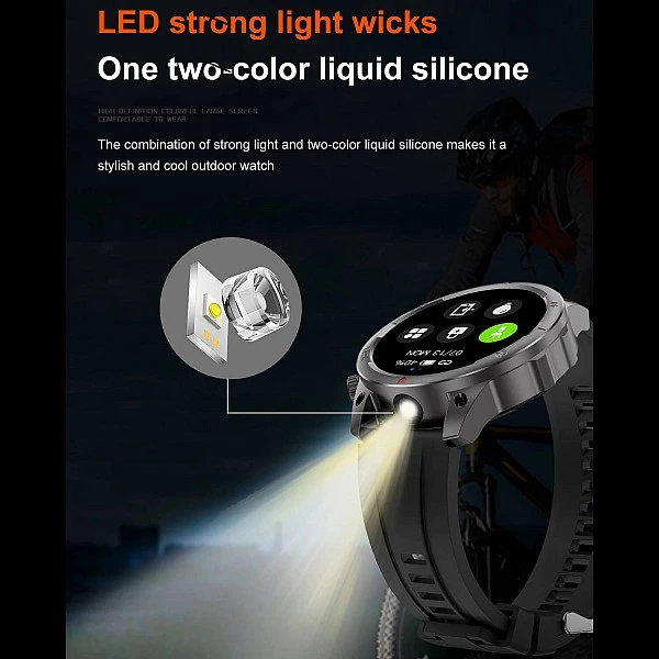 Smartwatch Microwear DK68 – Grey Silicone