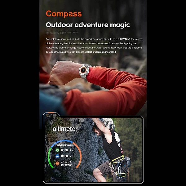 Smartwatch Microwear DK68 – Grey Silicone