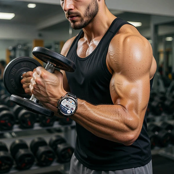 Smartwatch Microwear DK68 - Black Leather Smartwatch Microwear DK68 - Black Leather