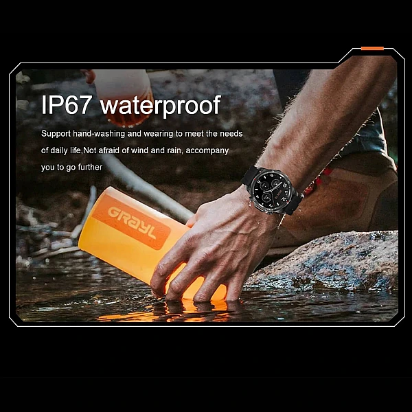 Smartwatch Microwear DK68 - Black Leather Smartwatch Microwear DK68 - Black Leather