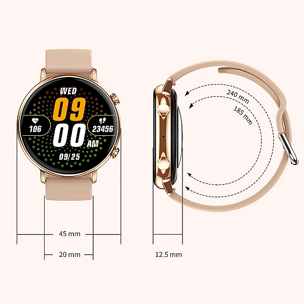 Smartwatch Microwear CY700 – Pink Silicone Smartwatch Microwear CY700 – Pink Silicone