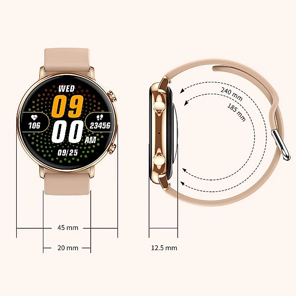 Smartwatch Microwear CY700 – Pink Silicone