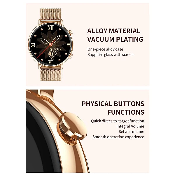 Smartwatch Microwear CY700 – Gold Steel
