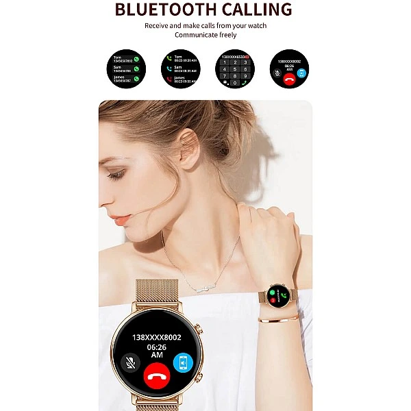 Smartwatch Microwear CY700 – Gold Steel