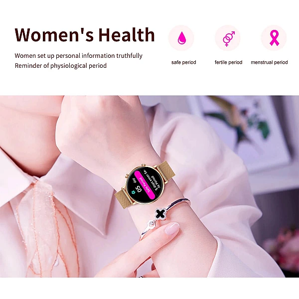 Smartwatch Microwear CY700 – Gold Steel Smartwatch Microwear CY700 – Gold Steel