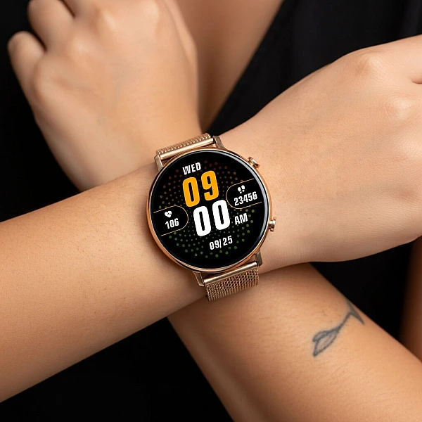 Smartwatch Microwear CY700 – Gold Steel Smartwatch Microwear CY700 – Gold Steel