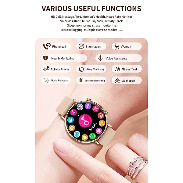 Smartwatch Microwear CY700 – Gold Steel