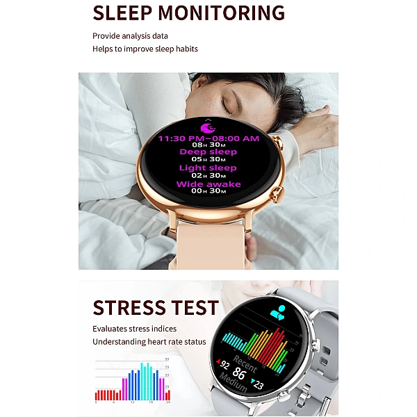 Smartwatch Microwear CY700 – Gold Steel Smartwatch Microwear CY700 – Gold Steel