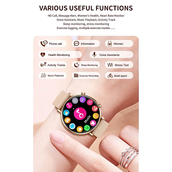Smartwatch Microwear CY700 - Gold Steel Smartwatch Microwear CY700 - Gold Steel