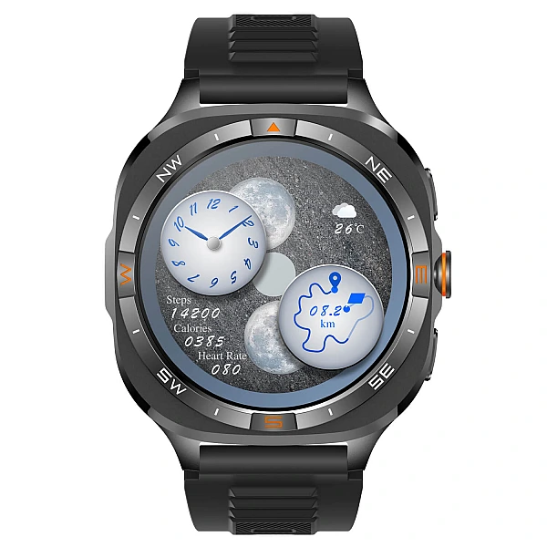 Smartwatch Microwear G400 - Black Silicone Smartwatch Microwear G400 - Black Silicone