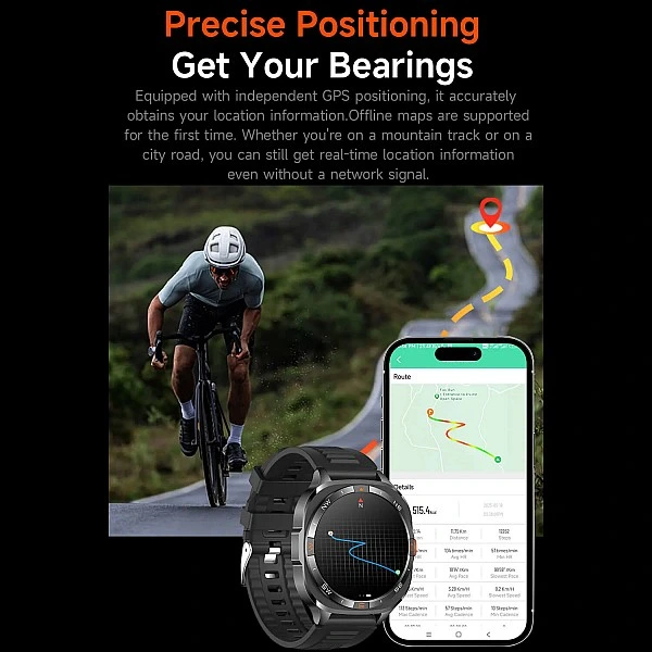 Smartwatch Microwear G400 – Black Silicone