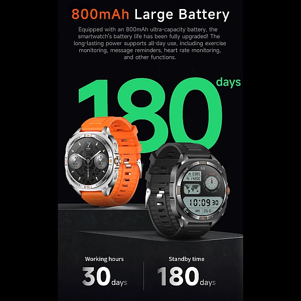 Smartwatch Microwear G400 - Black Silicone Smartwatch Microwear G400 - Black Silicone
