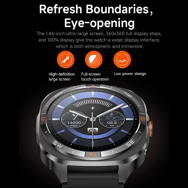 Smartwatch Microwear G400 - Black Silicone Smartwatch Microwear G400 - Black Silicone