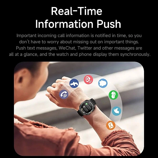 Smartwatch Microwear G400 – Black Silicone