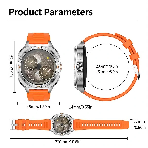 Smartwatch Microwear G400 – Brown Silicone