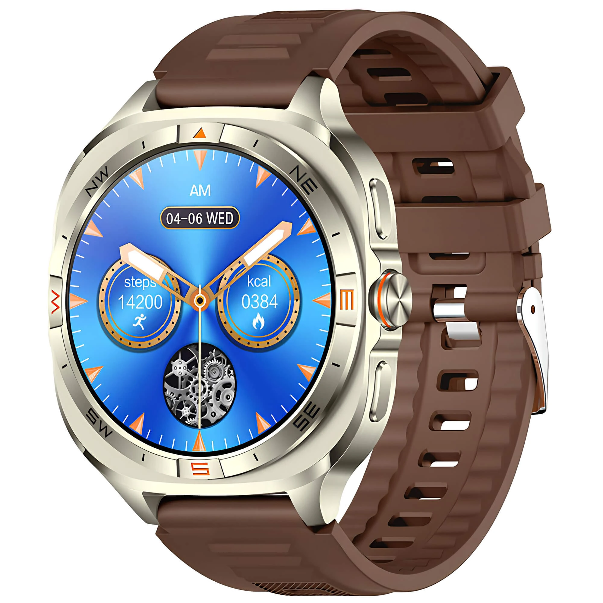 Smartwatch Microwear G400 – Brown Silicone Smartwatch Microwear G400 – Brown Silicone