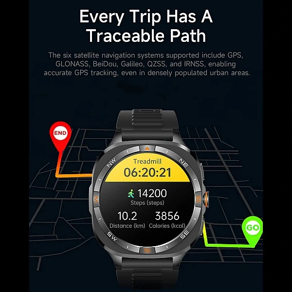 Smartwatch Microwear G400 – Orange Silicone