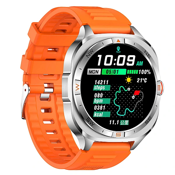 Smartwatch Microwear G400 – Orange Silicone Smartwatch Microwear G400 – Orange Silicone