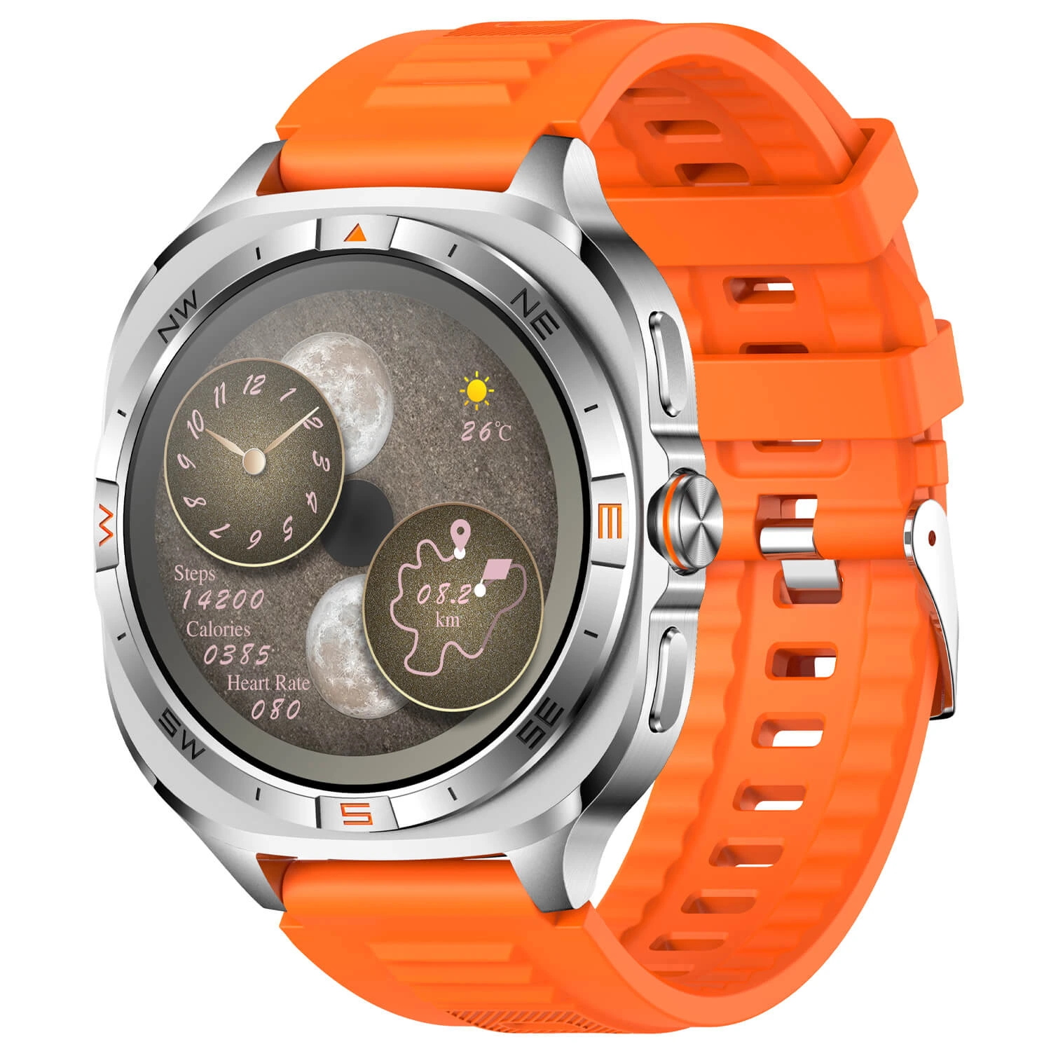 Smartwatch Microwear G400 – Orange Silicone